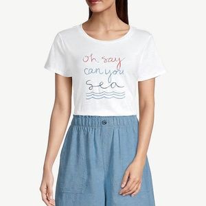 NWT Loft oh say can you see t shirt size medium